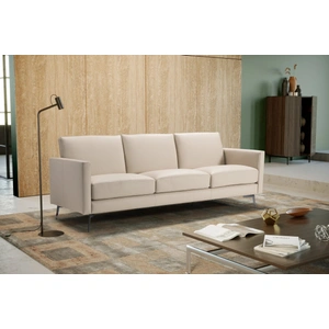 Diven Living Fenice Leather Sofa, Spessorato Lino