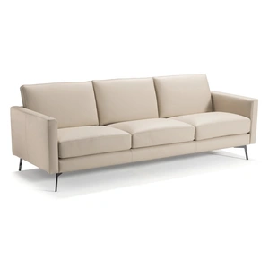 Diven Living Fenice Leather Sofa, Spessorato Lino