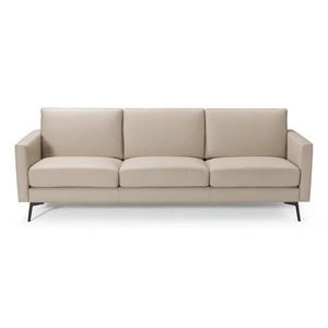 Diven Living Fenice Leather Sofa, Spessorato Lino