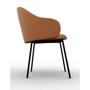 Calligaris Holly Fab Fabric/Metal Customizable Dining Armchair (Set of 4)