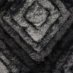 Chandra Flemish Polyester Rectangular Hand-woven Rug, Grey/Black/Charcoal