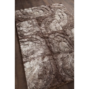 Chandra Flemish Polyester Rectangular Hand-woven Rug, Taupe/Cream/Beige