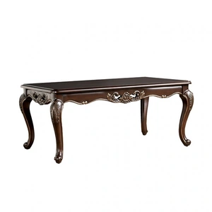 Furniture of America Halcaster Wood/Wood Veneer Rectangular Coffee Table, Java