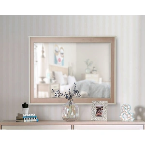 Furniture of America Roseburg Wood Mirror, Sunbleached/White