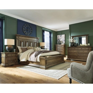 Ashley Furniture Frantanna Wood Panel Storage Bedroom Set, Brown