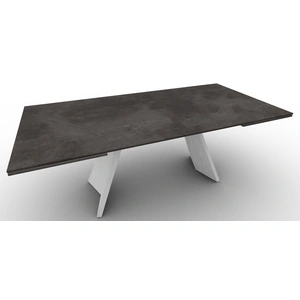 Calligaris Icaro W78.7-inch-98.4-inch-118.1-inch Ceramic/Wood Customizable Extendable Rectangular Dining Table