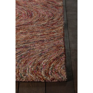 Chandra Galaxy Wool Rectangular Hand-knotted Rug, Multi, Composition 4