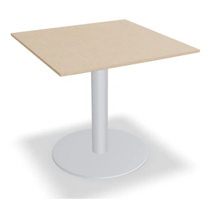 MDD Office Furniture Gravity Square Pedestal Cafe Table w/Metal Base