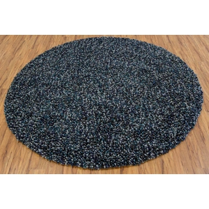 Chandra Gems Wool Round Hand-woven Rug, 7'9-inch, Grey/Blue