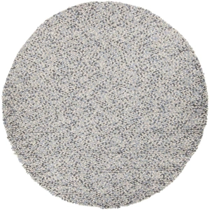 Chandra Gems Wool Round Hand-woven Rug, 7'9-inch, Grey Multi