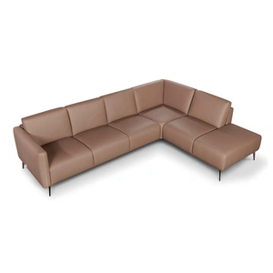Diven Living Gemma Leather Modular Sectional Sofa Customizable