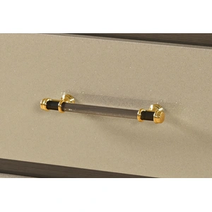 Global Furniture USA Genesis 6-Drawer Double Dresser with LED in Gold
