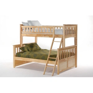 Night & Day Furniture Ginger Wood Bunk Bed, Twin/Full Size