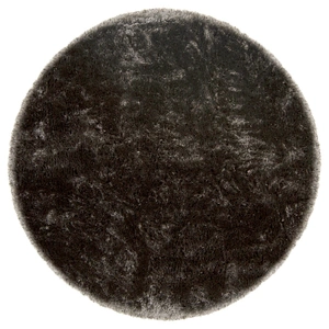 Chandra Giulia Polyester Round Hand-woven Rug, 7'9-inch, Charcoal