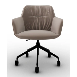 Calligaris Cocoon Fabric/Metal Customizable Swivel Armchair w/Casters & Adjustable Height (Set of 4)