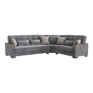 Casamode Armada X Customizable Fabric Convertible L-Shaped Sectional Sofa, Composition 1