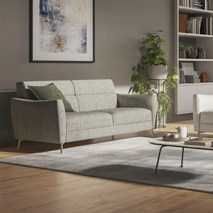Natuzzi Editions Greg Fabric/Leather Sofa