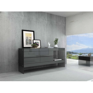 J&M Furniture Cloud Modern Buffet with Open Shelf