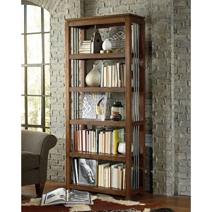 Hammary Hidden Treasures Wood 5-Tier Bookcase, Brown