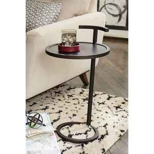 Hammary Hidden Treasures Round Accent Table, Black