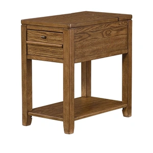 Hammary Downtown Rectangular Wood 1-Drawer Chairside Table