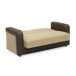 Casamode Harmony Fabric/PU Convertible Loveseat