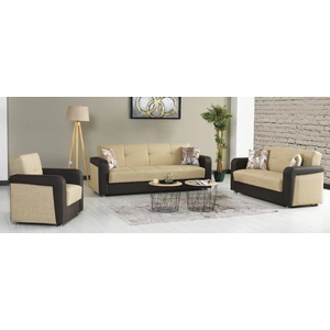 Casamode Harmony Fabric/PU Convertible Living Set