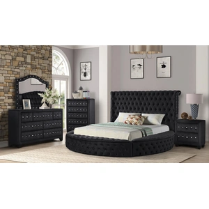 Galaxy Home Furnishings Hazel Fabric/Wood Panel Bedroom Set