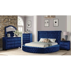 Galaxy Home Furnishings Hazel Fabric/Wood Panel Bedroom Set