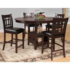 Homelegance Junipero Transitional Counter Dining Room Set, Dark Cherry