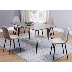 Chintaly Imports Heather Rectangular Melamine Dining Table, Brown