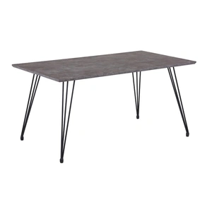 Chintaly Imports Heather Rectangular Melamine Dining Table, Brown