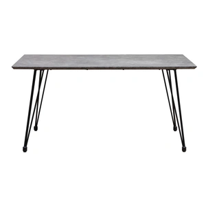 Chintaly Imports Heather Rectangular Melamine Dining Table, Brown