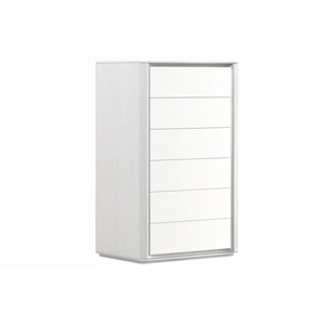 Nordholtz Heike Wood/Wood Veneer Chest, Grey/White