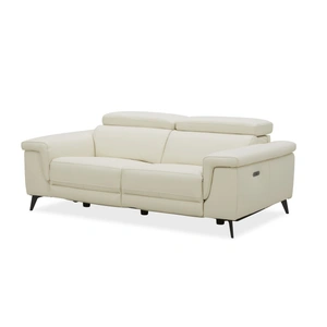 Beverly Hills Furniture Hendrix Thick Top Grain Leather Match Recliner Sofa