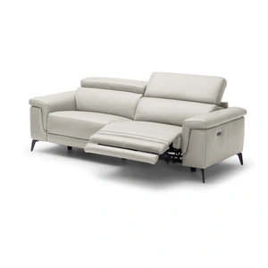 Beverly Hills Furniture Hendrix Thick Top Grain Leather Match Recliner Sofa