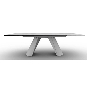 Calligaris Apian W98.4-inch Ceramic/Metal Customizable Rectangular Dining Table