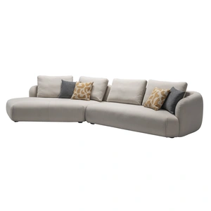 J&M Furniture HF5510 Fabric Sofa, Grey
