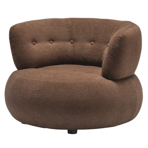 J&M Furniture HF5512 Fabric Accent Chair, Brown