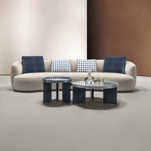 J&M Furniture HF5515 Fabric Sofa, Grey