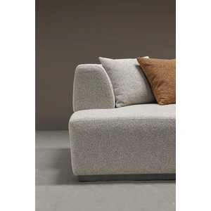 J&M Furniture HF5566 Fabric Sectional Sofa, Grey