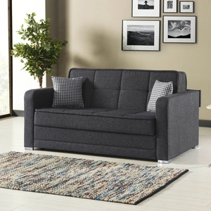 Empire Furniture, USA Hilside Upholstered Pull-Out Queen Size Storage Sleeper, Grey