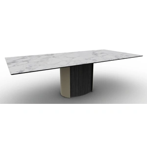 Calligaris Yoroi W98.4-inch Ceramic/Metal/Wood Customizable Rectangular Dining Table