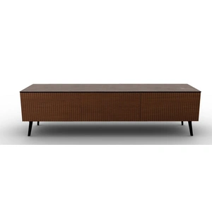 Calligaris Universal Ceramic/Wood Customizable TV Stand w/2 Doors & Drop-Down Door & Metal Legs
