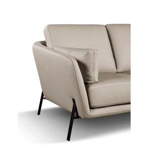 Diven Living Idra Leather Sofa, Spessorato Ardesia