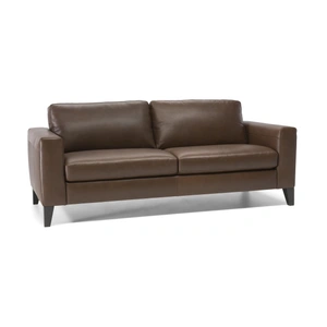 Natuzzi Editions Sollievo Fabric/Leather Sofa w/ Wood Legs