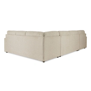 Ashley Furniture Edenfield 3-Piece Polyester U-Shaped Sectional Sofa w/Left Arm Chaise Facing