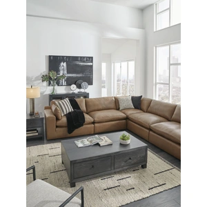 Ashley Furniture Emilia 6-Piece Leather Modular Sectional