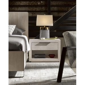Universal Furniture Huston Wood Nightstand w/Drawer, Quartz