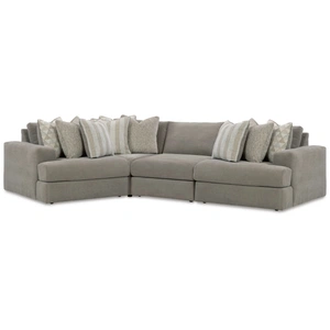 Ashley Furniture Avaliyah 4-Piece Polyester Curved Modular Sectional Sofa